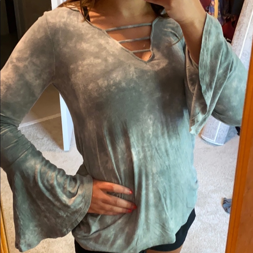V-neck blouse